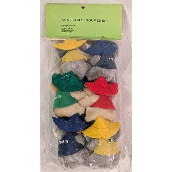 NOS Koala Clip On Australia Hugger Plush Pencil Topper Sunwood Souvenir Bear Vtg - Picture 2 of 16